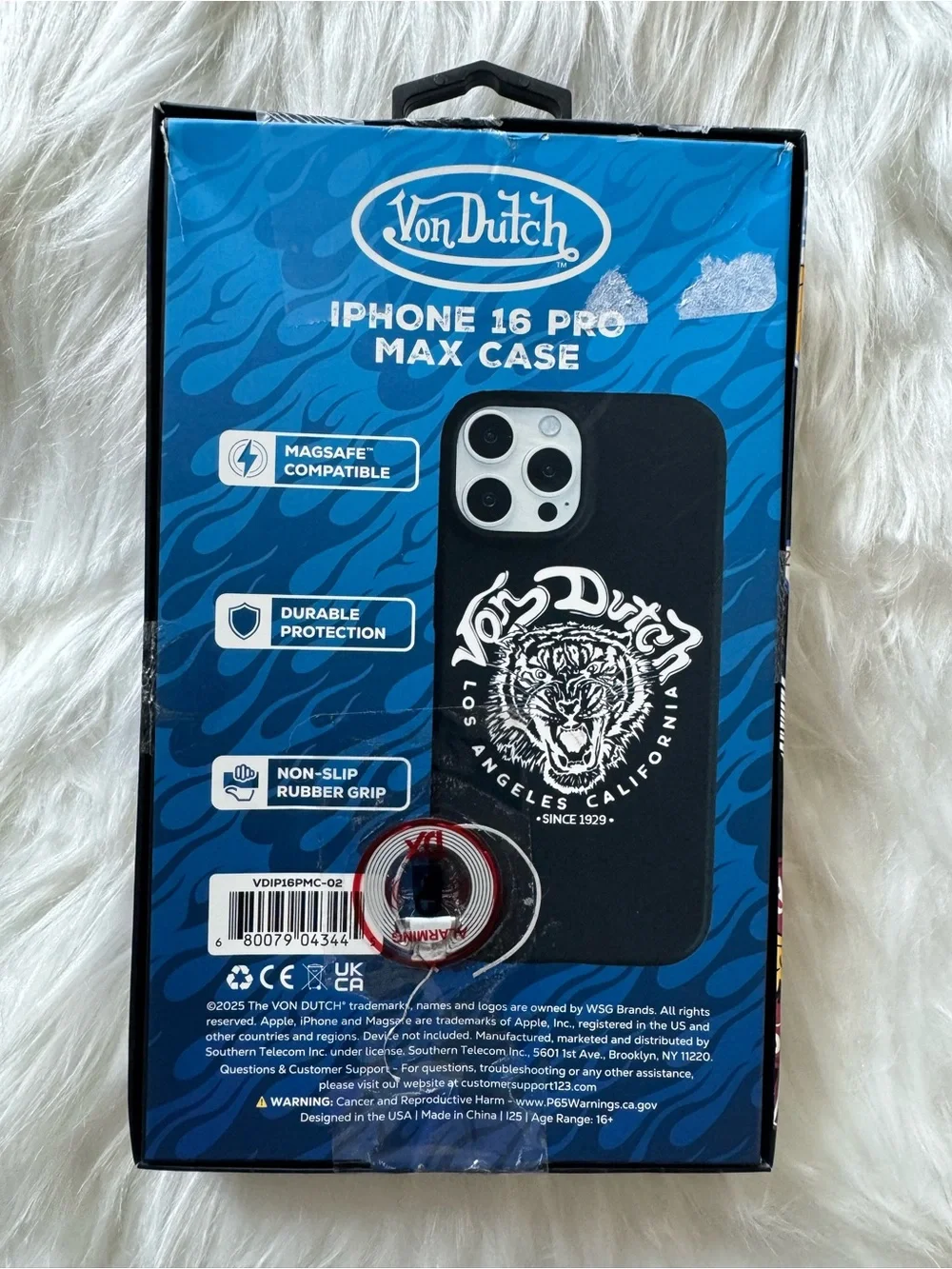 Von Dutch iPhone 16 Pro Max Case. Select which case you would like.